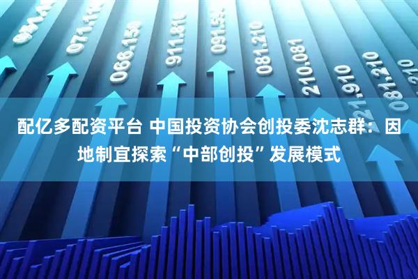 配亿多配资平台 中国投资协会创投委沈志群:因地制宜探索“中部创投”发展模式
